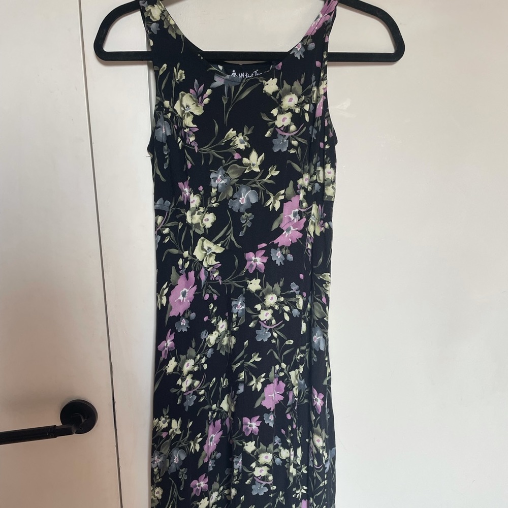 vintage floral maxi dress